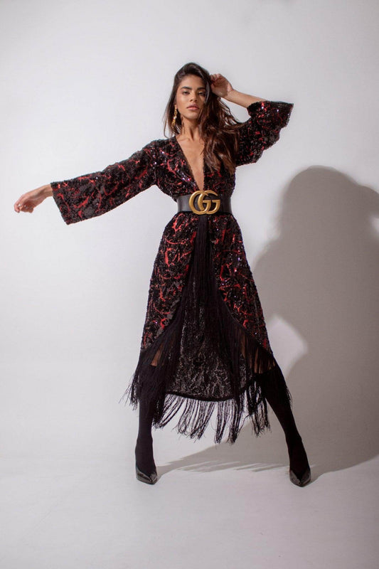 Sequin Kimono
