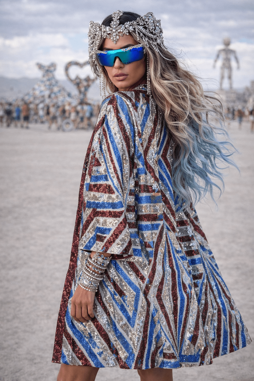 Sequin Kimono