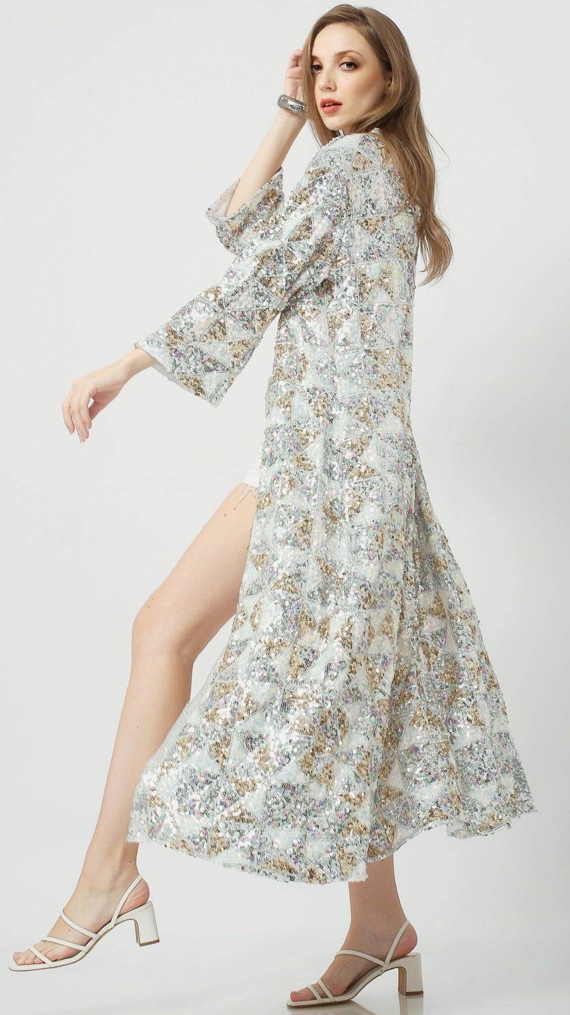 Sequin Kimono
