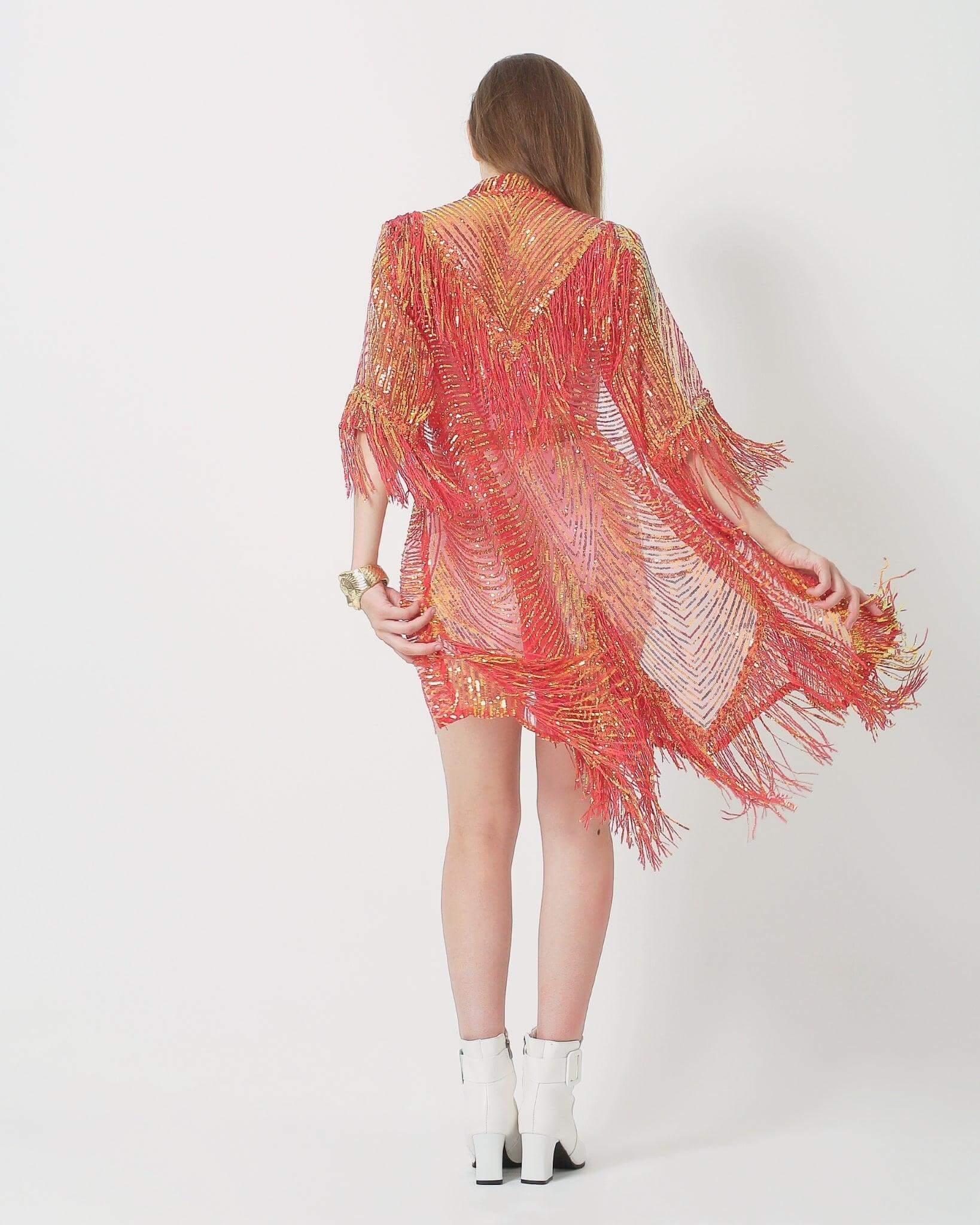 Sequin Kimono with Tassels - Burningman Festival Outfit Festivo Kimonos Sequin Kimono with Tassels - Burningman Festival Outfit Festivo Kimonos