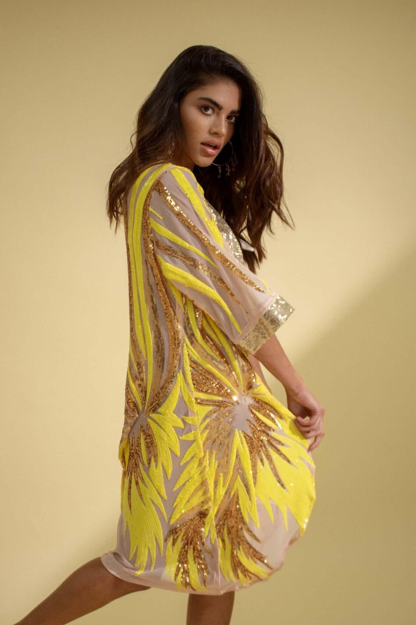 Neon Kimono for Rave & Festival - Shine Bright Festivo Kimonos Neon Kimono for Rave & Festival - Shine Bright Festivo Kimonos