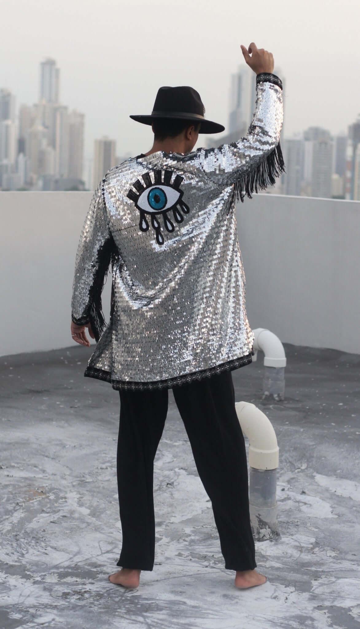 Sequin Kimono