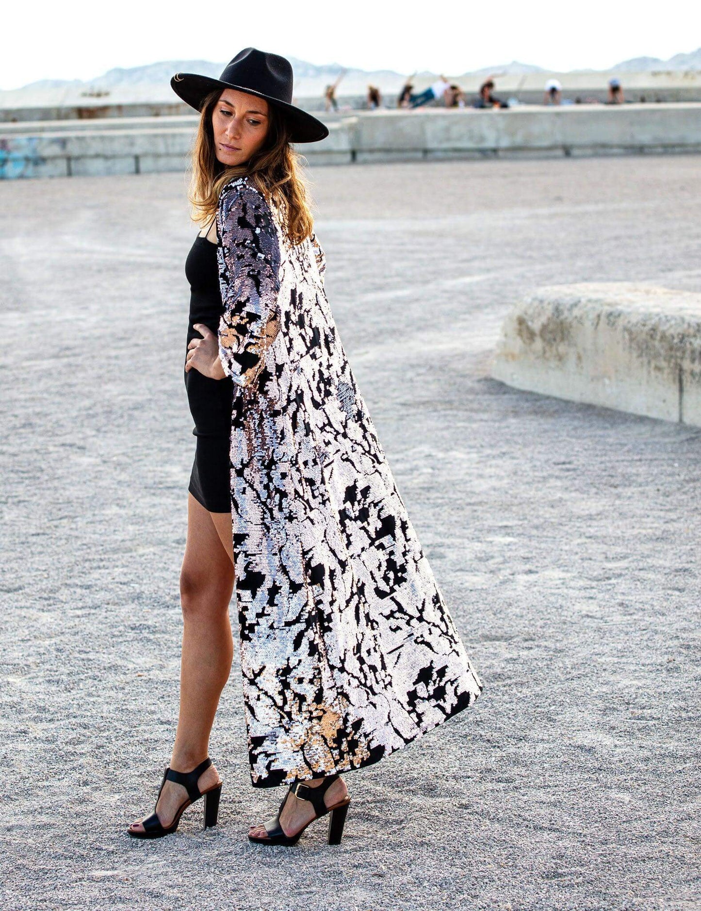 Sequin Kimono