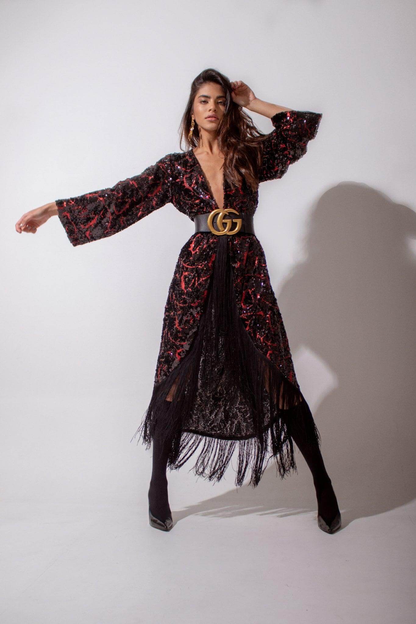 Sequin Kimono