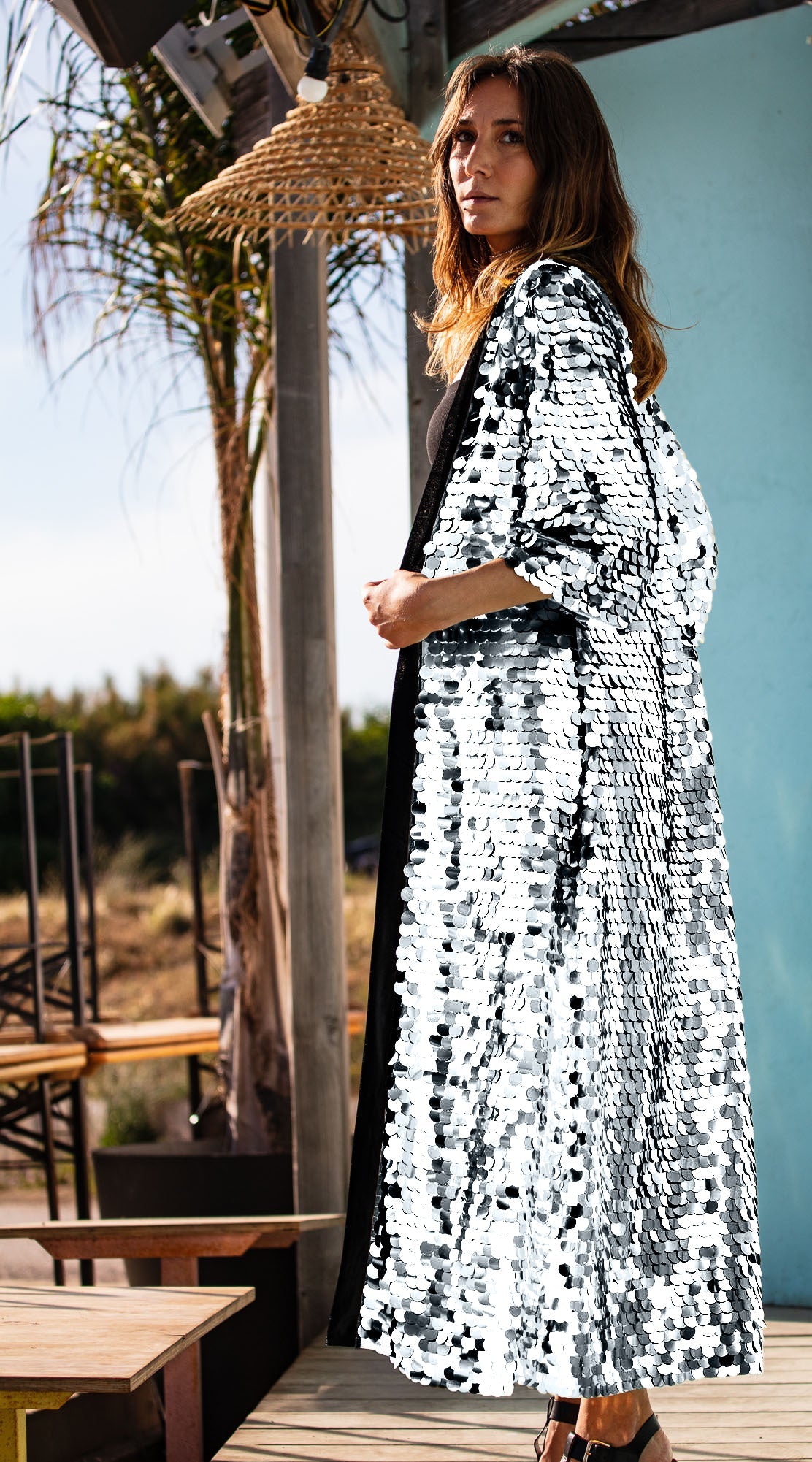 Sequin Kimono