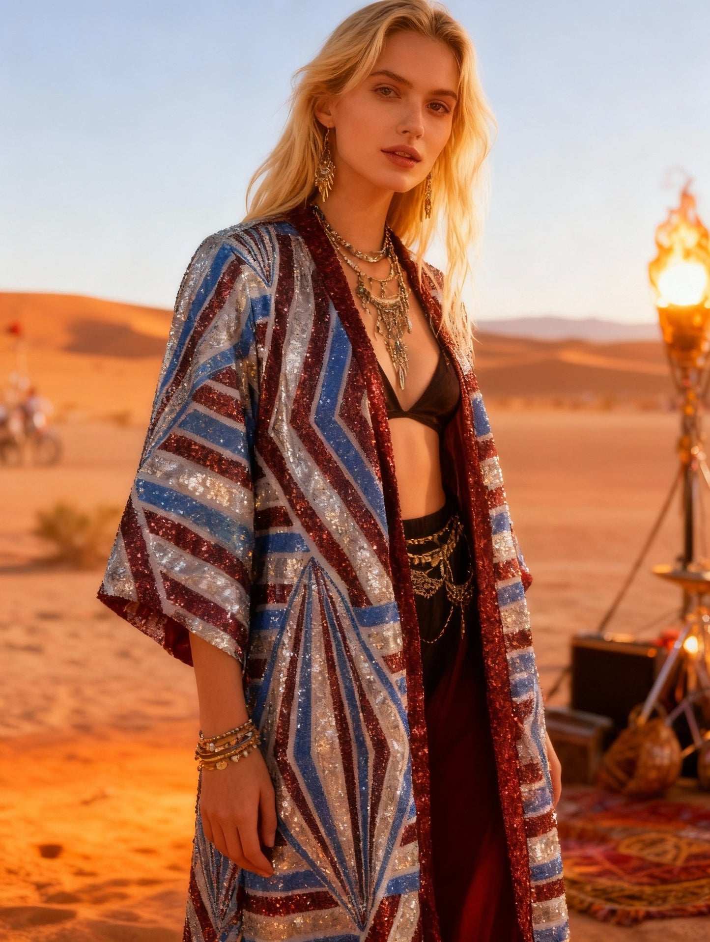 Sequin Kimono