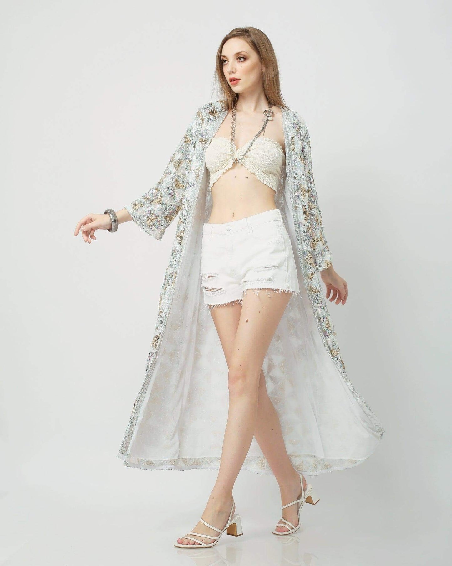 Sequin Kimono