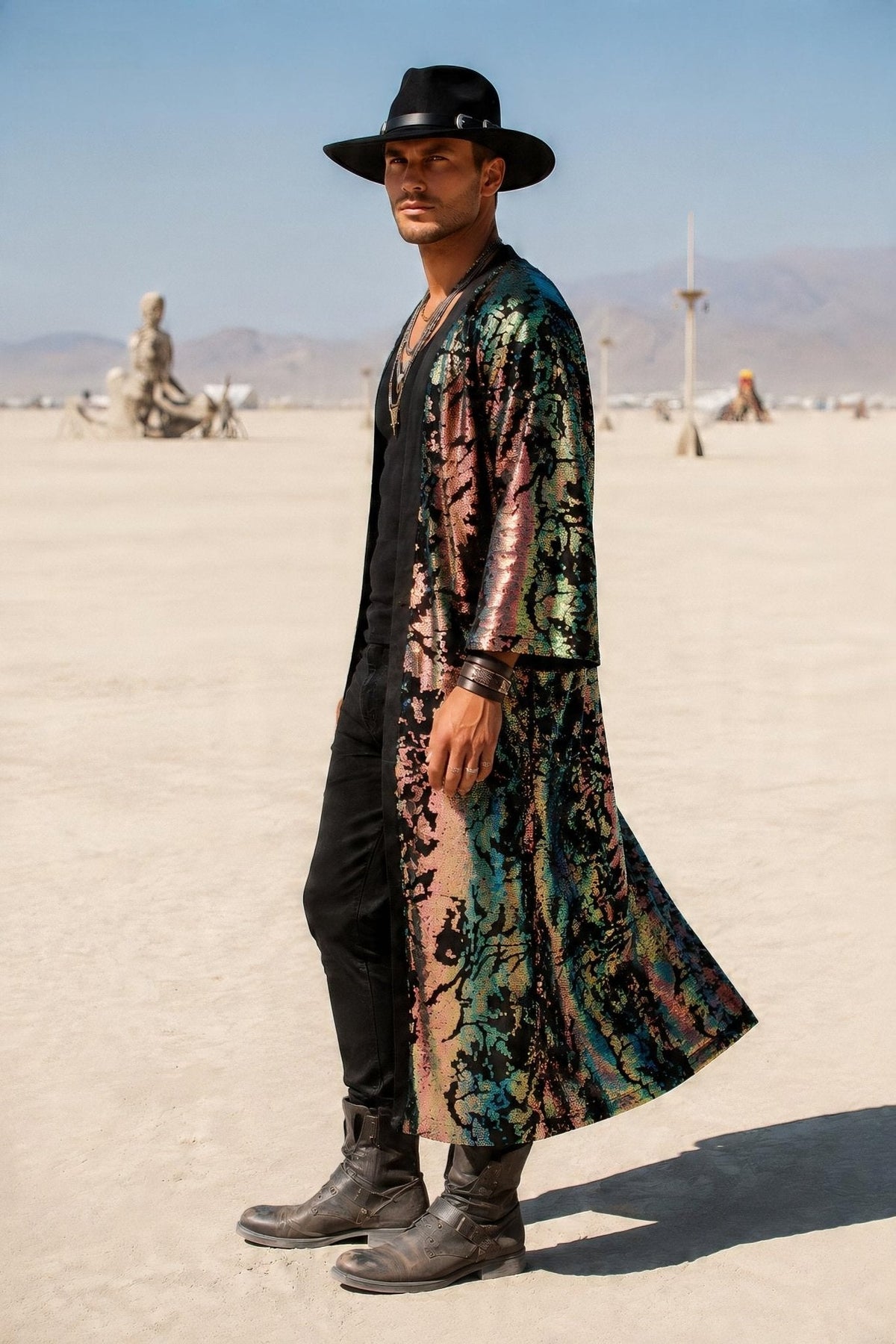 Sequin Kimono