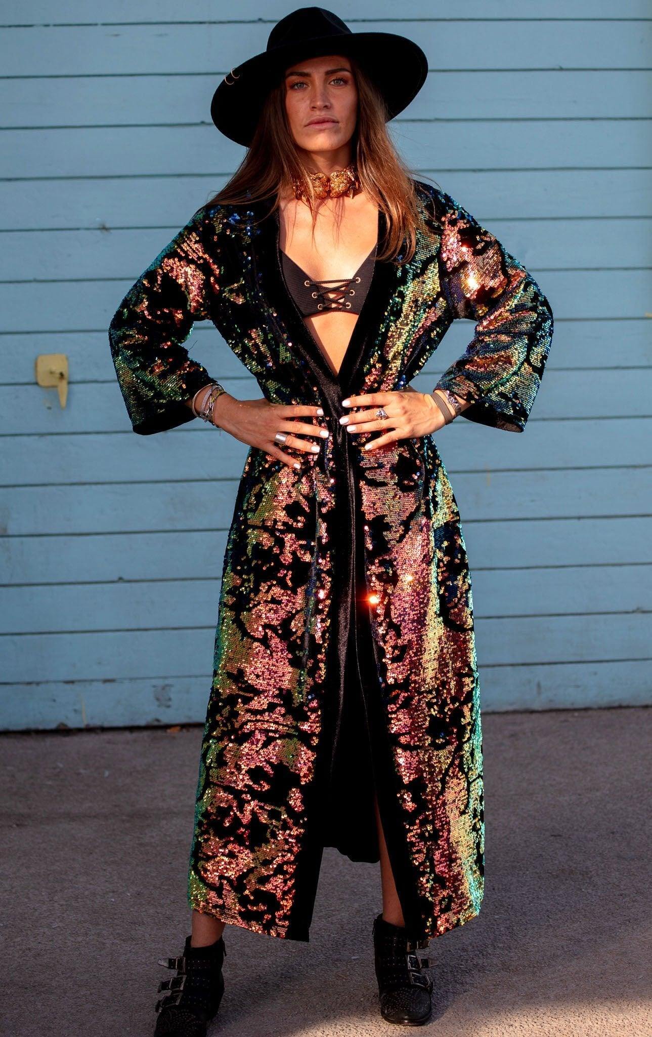 Sequin Kimono