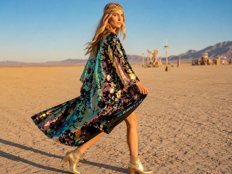 Sequin Kimono