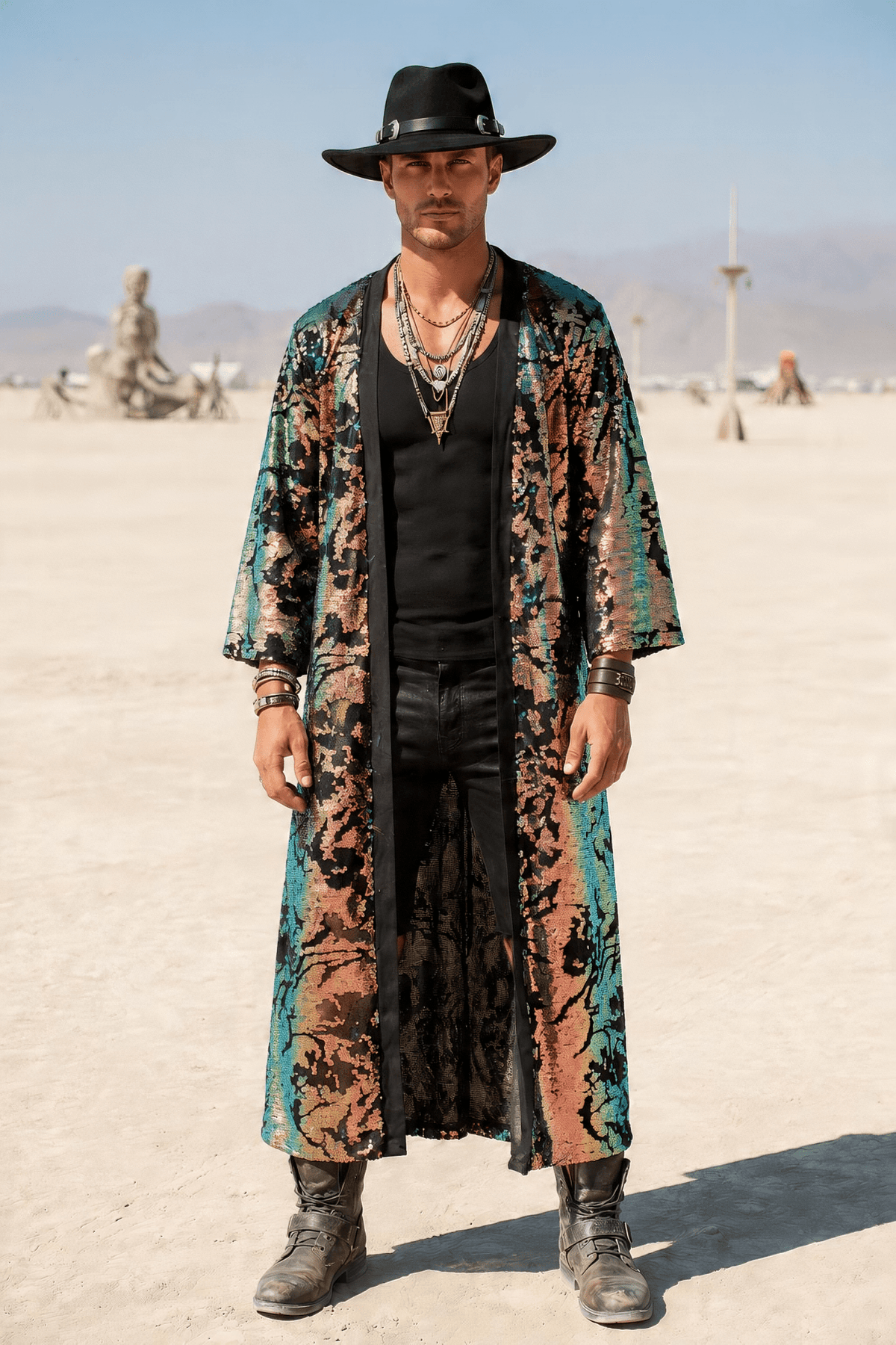 Sequin Kimono