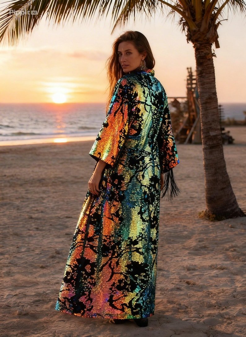 Sequin Kimono