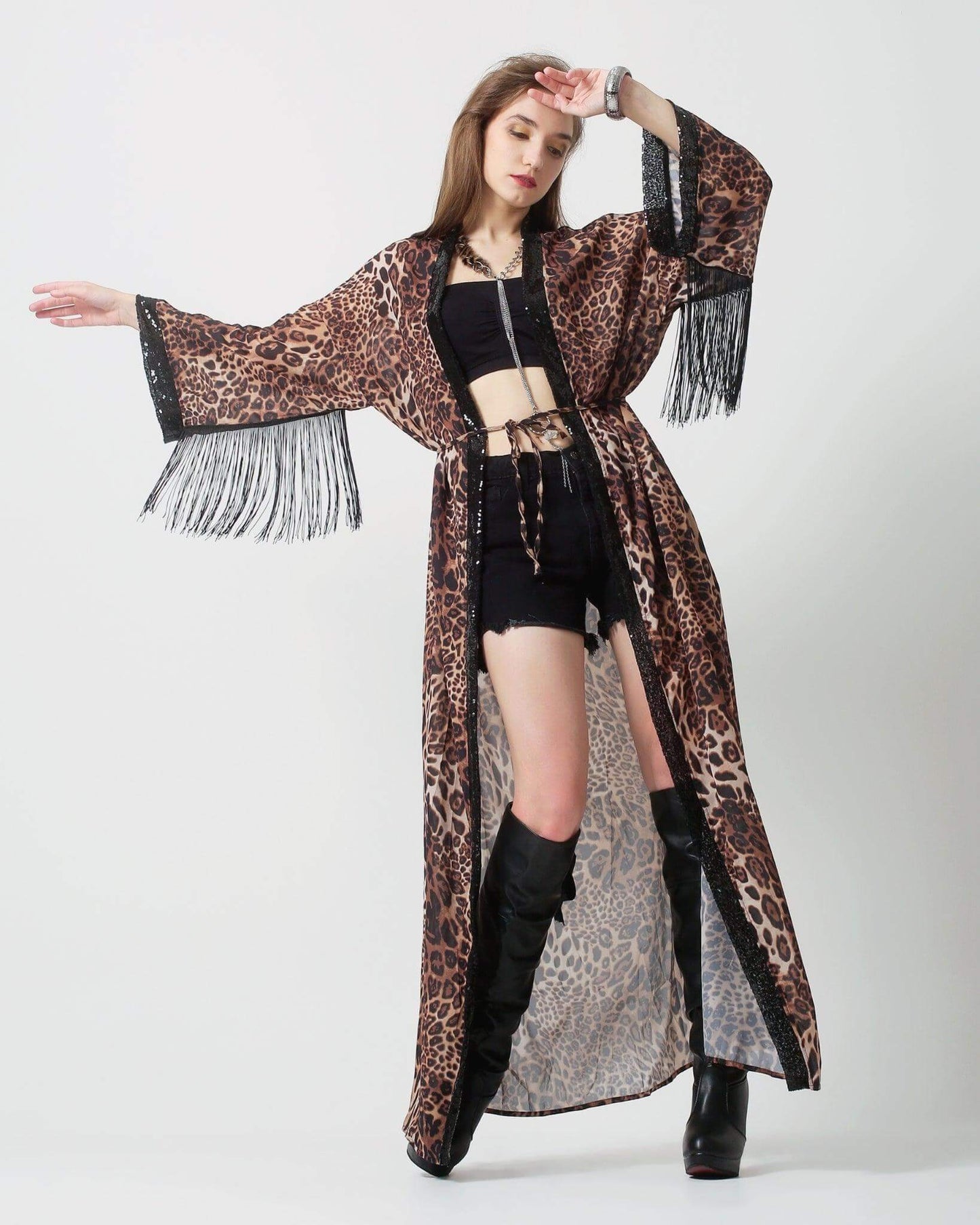 Sequin Kimono