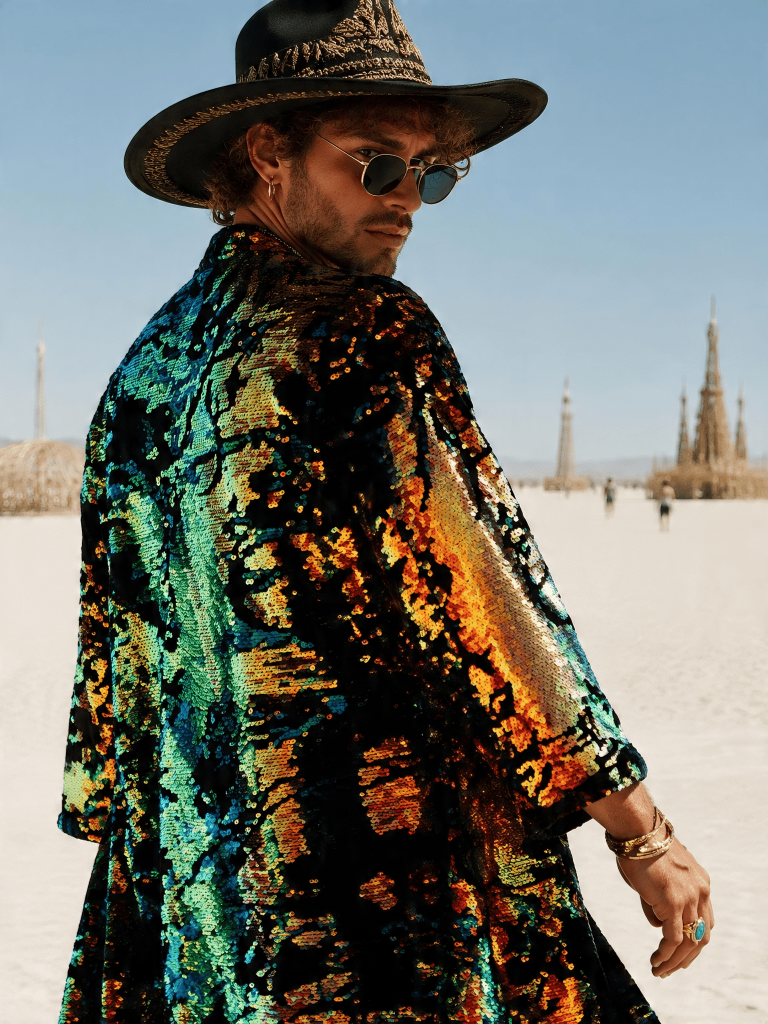 Sequin Kimono