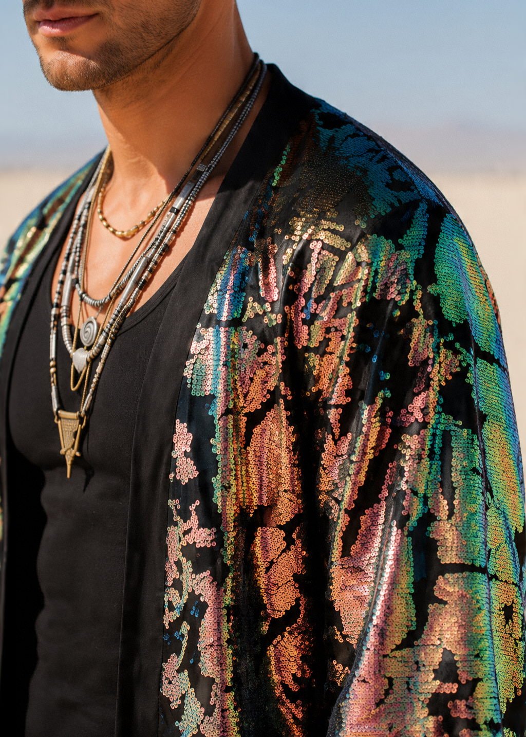 Sequin Kimono