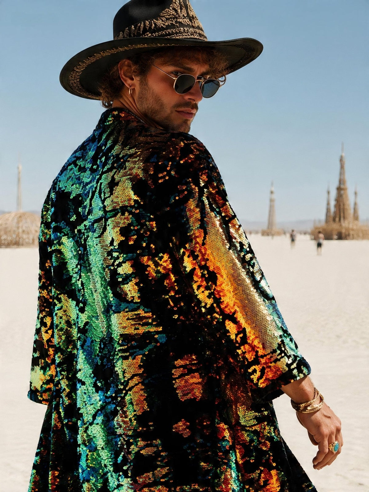 Sequin Kimono
