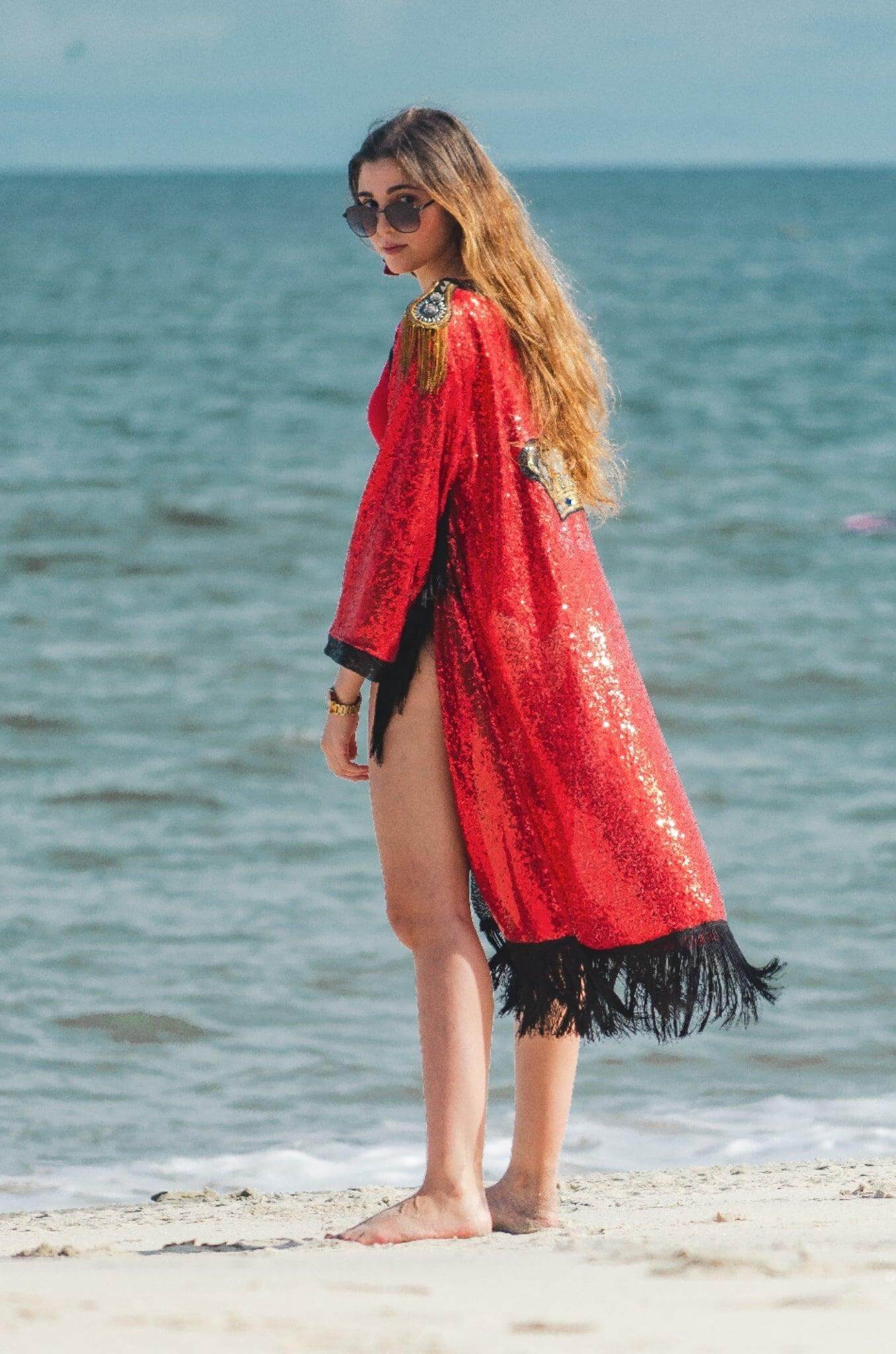 Sequin Kimono