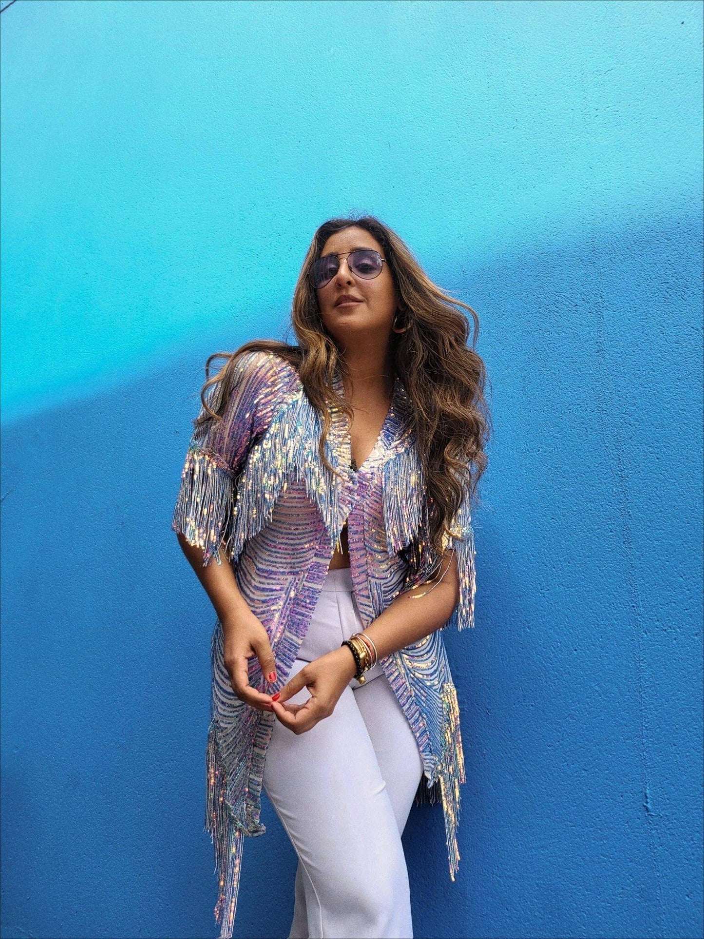 Sequin Kimono