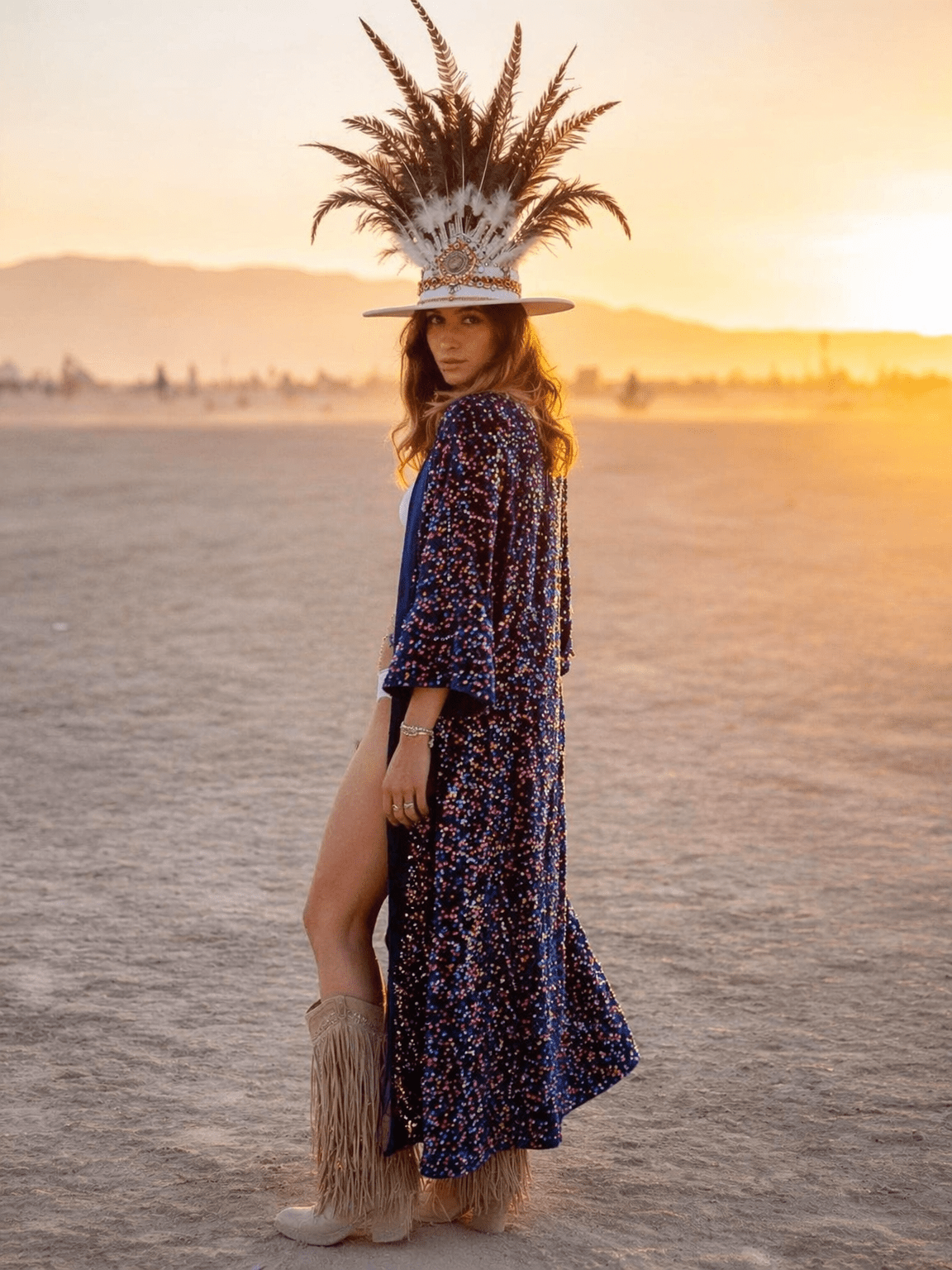 Sequin Kimono