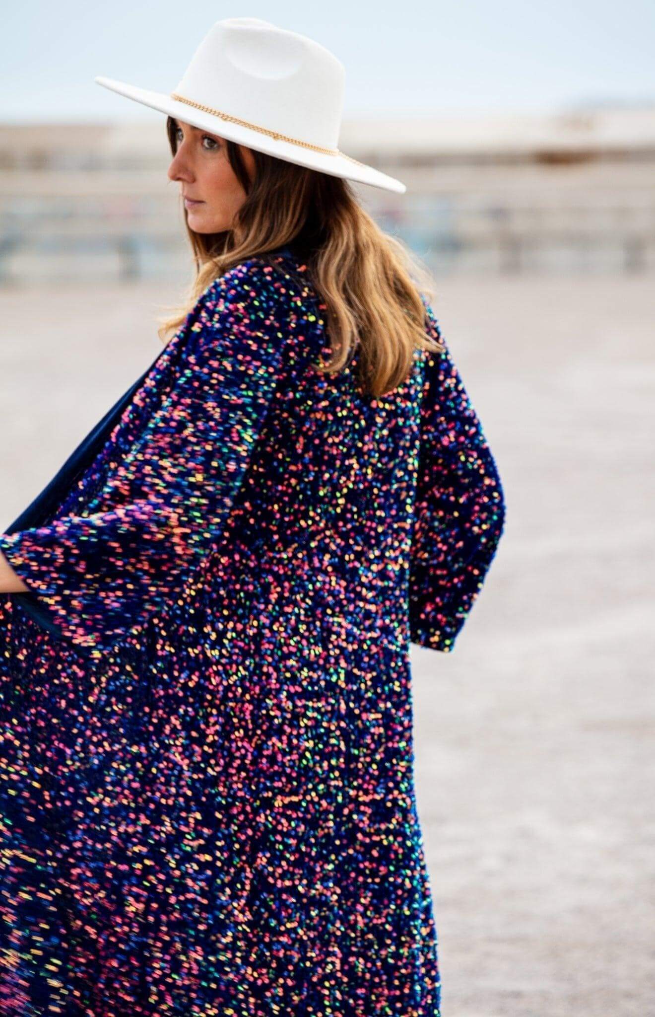 Sequin Kimono