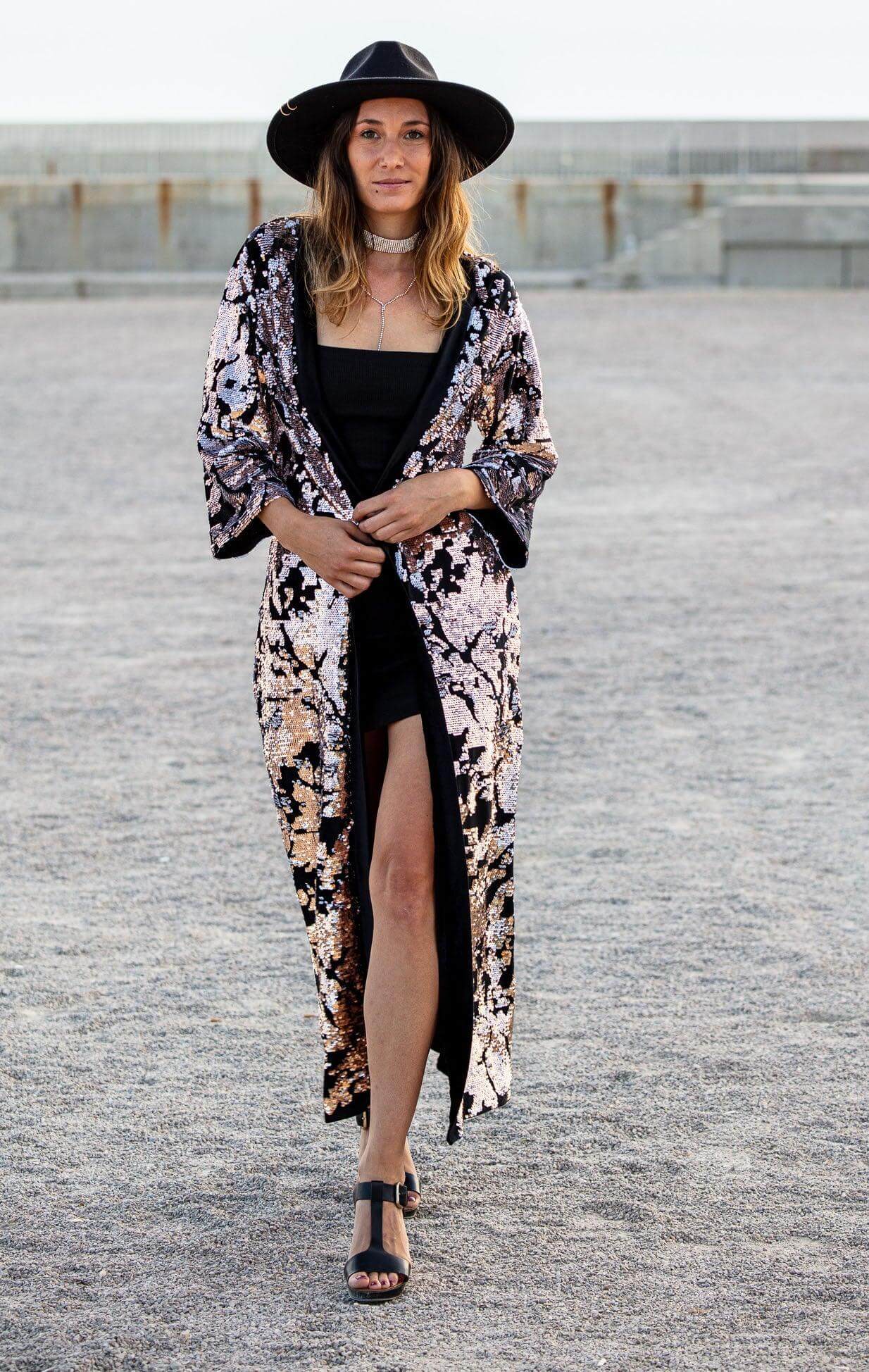 Sequin Kimono